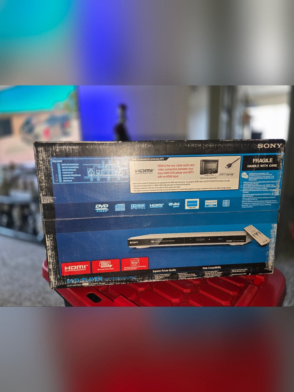 Sony CD/DVD Player DVP-NS700H 1080p Upscaling w/ HDMI SEALED BRAND NEW